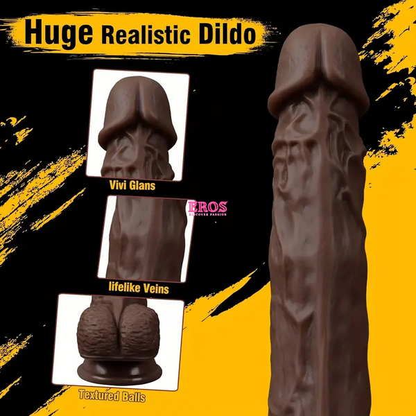 Realistic Faloimitator Black toy-002 foto